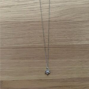 Tiffany & Co. Silver Leaf Pendant Necklace